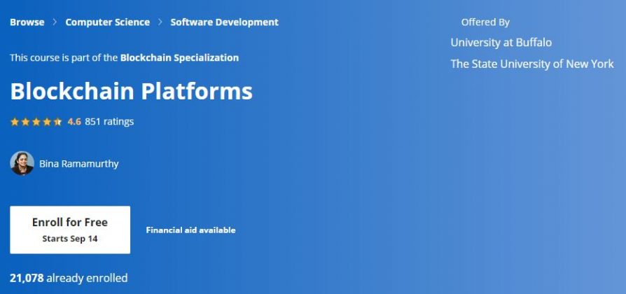 20 Best Online Blockchain Courses & MOOCs Training
