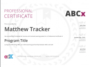 Professional Certificate Program