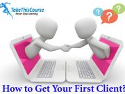 how to get your first client
