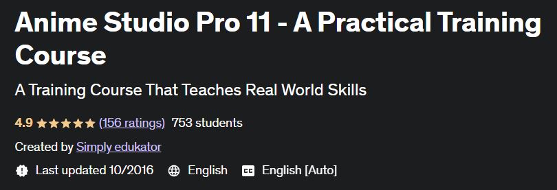 Anime Studio Pro 11 - A Practical Training Course