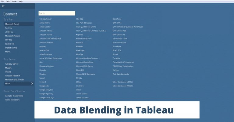Data Blending in Tableau