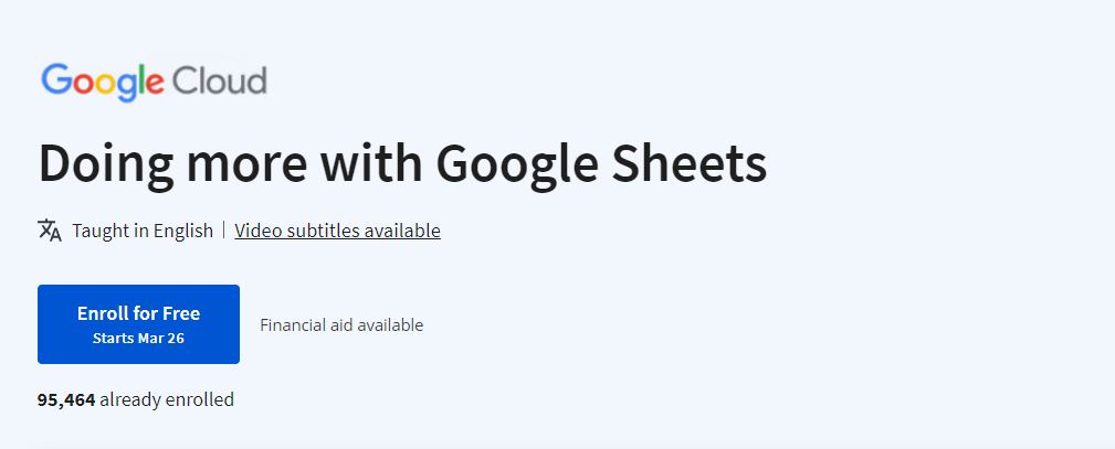 Doing more with Google Sheets 