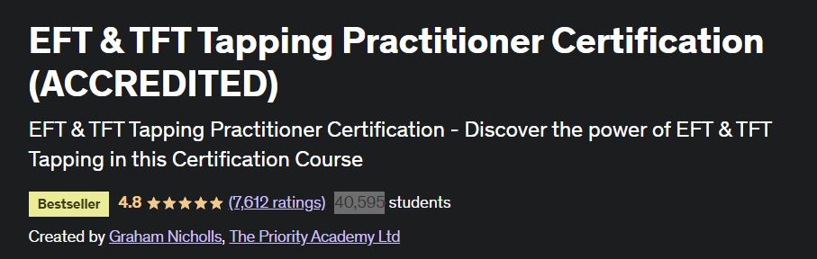 EFT & TFT Tapping Practitioner Certification (ACCREDITED)