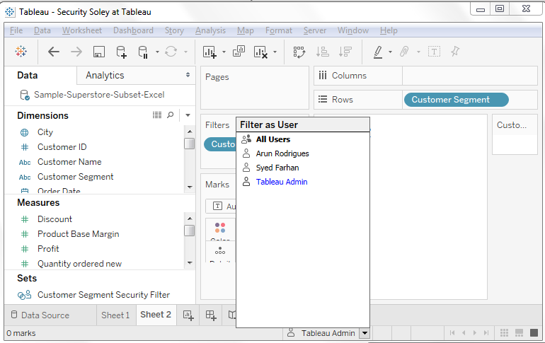 List of Tableau Users