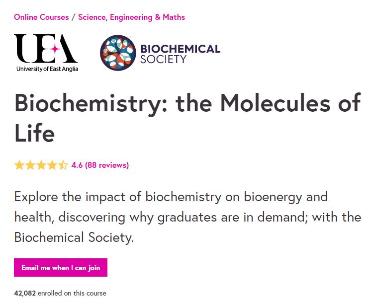 Biochemistry the molecules of life