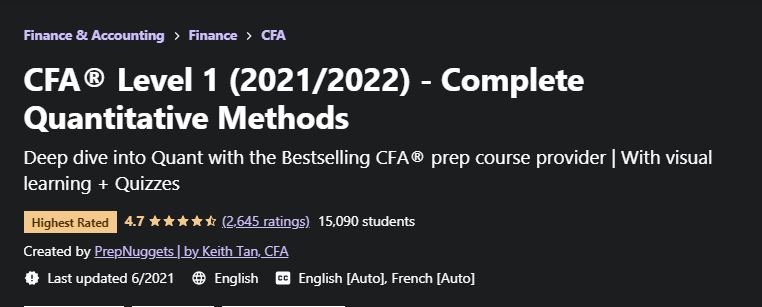 CFA Complete Quantitative