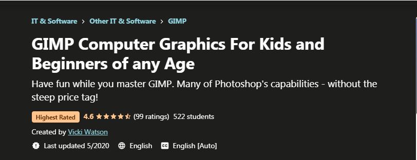 GIMP Computer Graphics for Kids and Beginners of any age