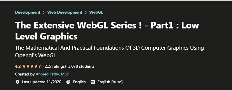 The extensive WebGL Series