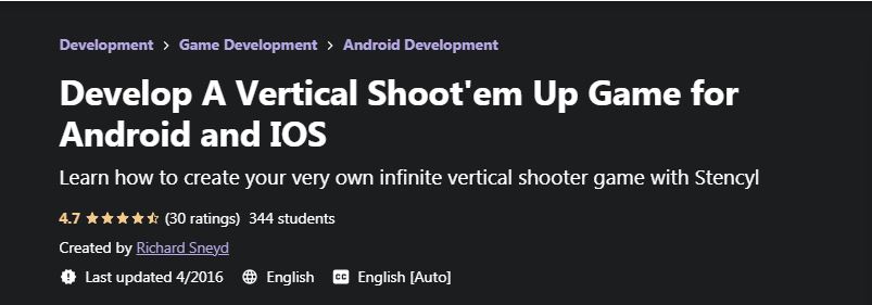 Develop a vertical shoot en up
