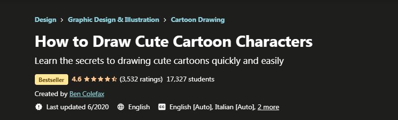 How to draw cute cartoon character