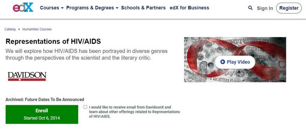 respresentations of HIV