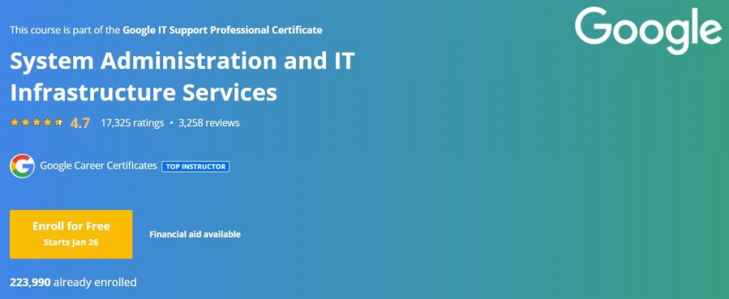 System Administration and IT Infrastructure Services