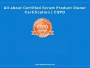 All about Certified Scrum Product Owner Certification CSPO Introduction
