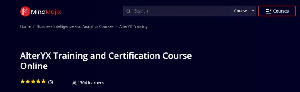 Alteryx Training and certification