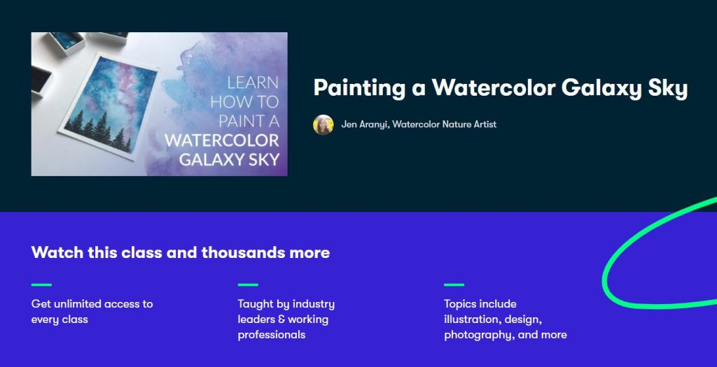 Painting A Watercolor Galaxy sky
