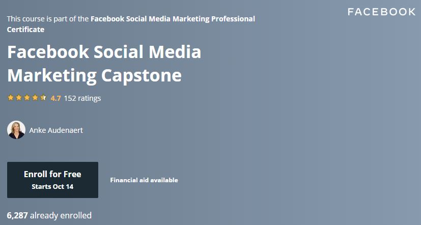 Facebook Social Media Marketing Capstone