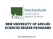BBW University of Applied Sciences Degree Programs BBW University of Applied Sciences Degree Programs
