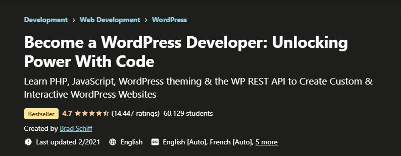 Become a wordpress developer
