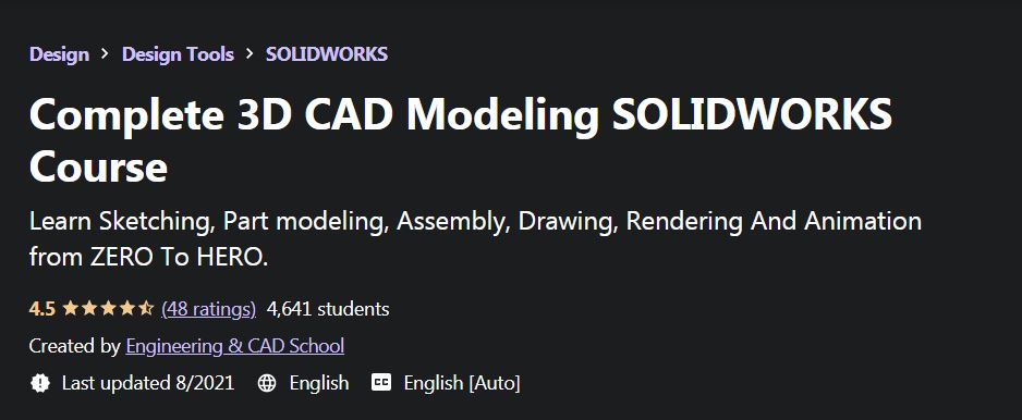 Complete 3D CAD Modeling