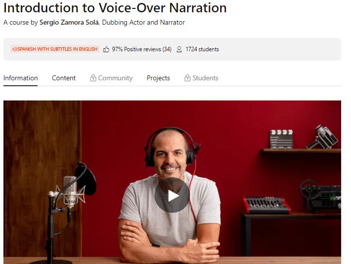 Voice over Narration