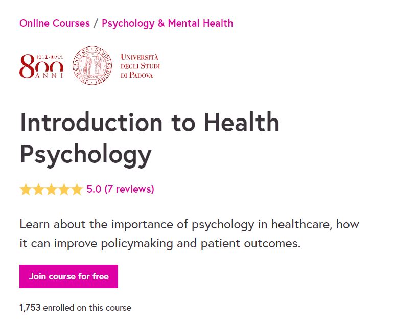 Introduction to health Psychology