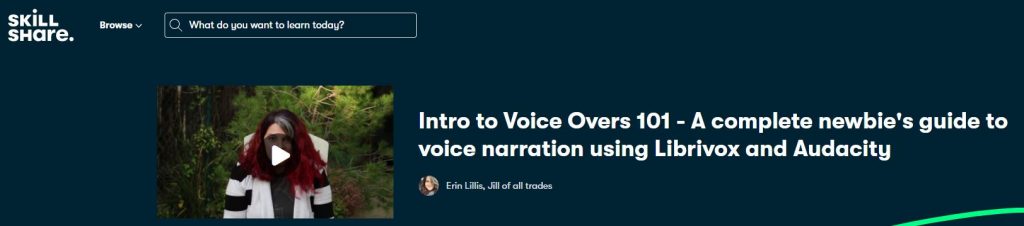 Introduction to voice over101