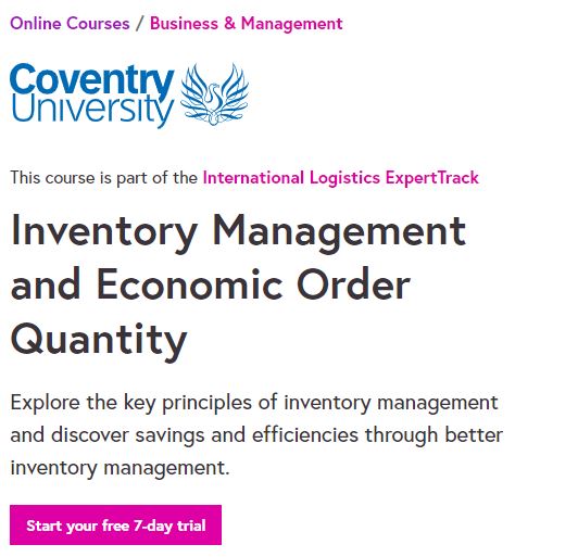 Inventory management and economics