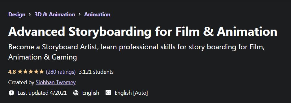 Advanced stryboarding for film