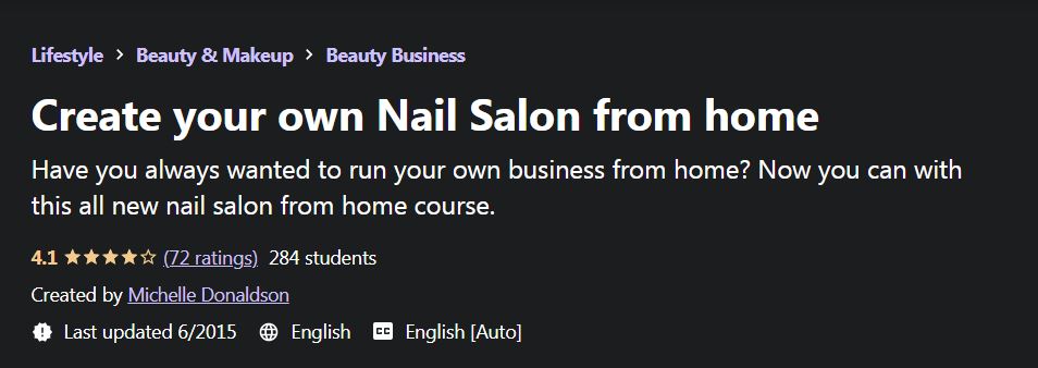 Create your Own Nail Salon from home