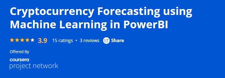 Cryptocurrency Forecasting using Machine Learning in PowerBI