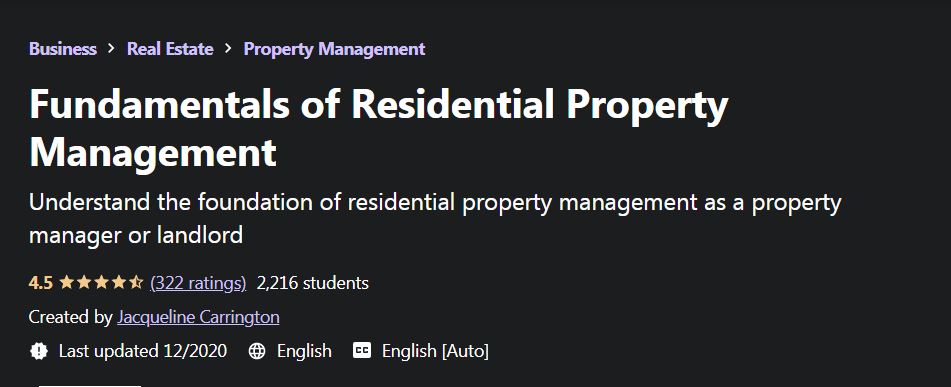 Fundamentals of Residential property