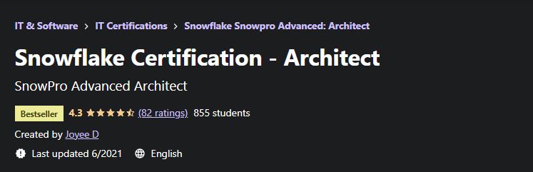Snowflake certification