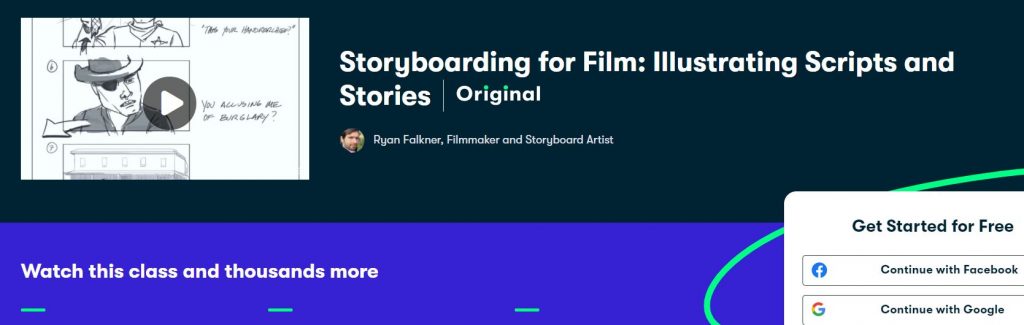 Storyboarding for film