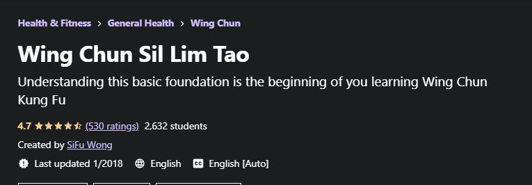 Wing chun Sil lim tao