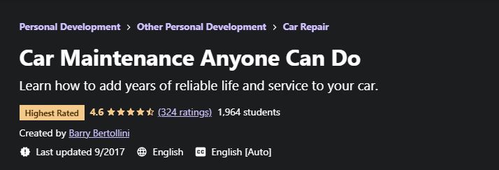 Car Maintenance Anyone can do
