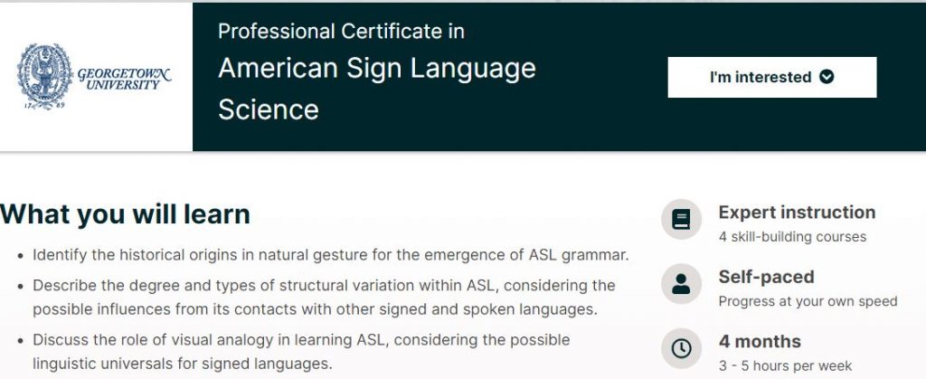 American sign Language Science