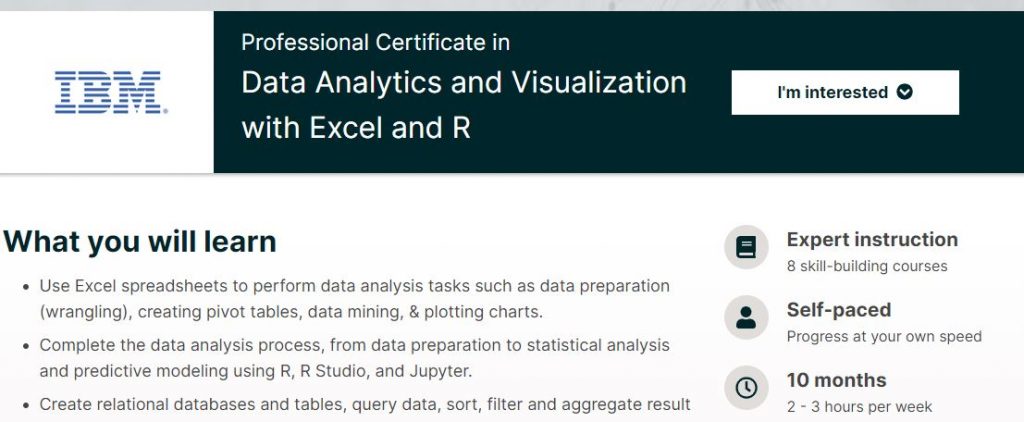 Data analytics and visualization