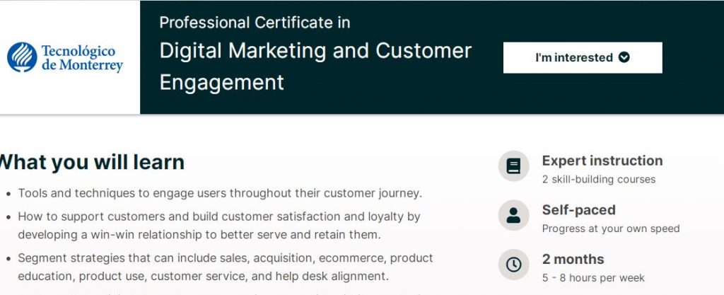 Digital marketing and Customer engagement