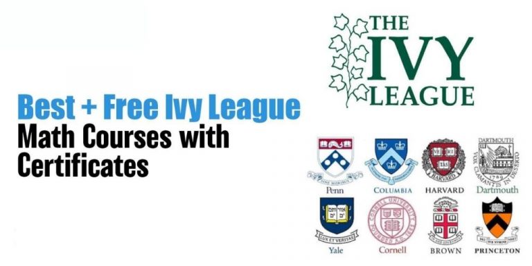 Best + Free Ivy League Math Courses with Certificates