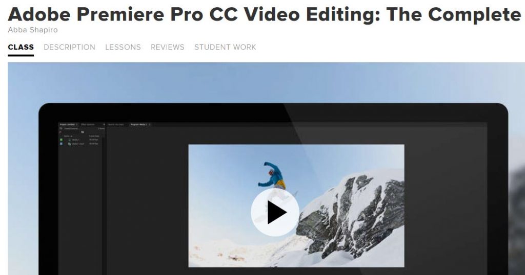 Adobe premiere pro CC video editing