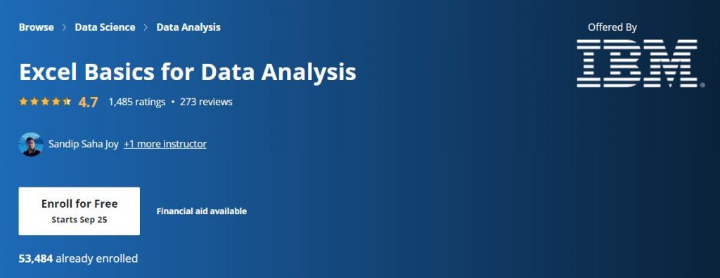 Excel Basics for Data analysis