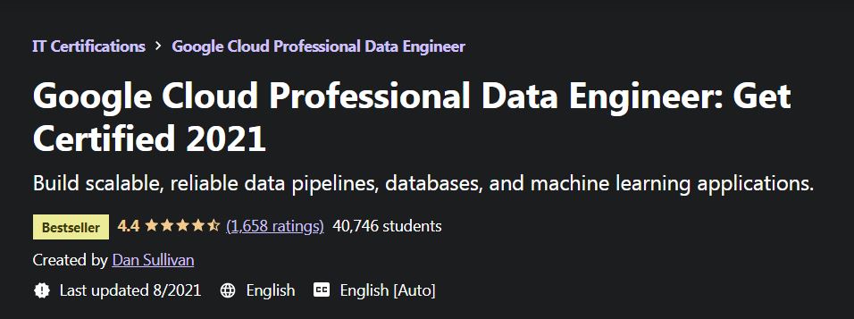 Google Cloud Professional data Engineer