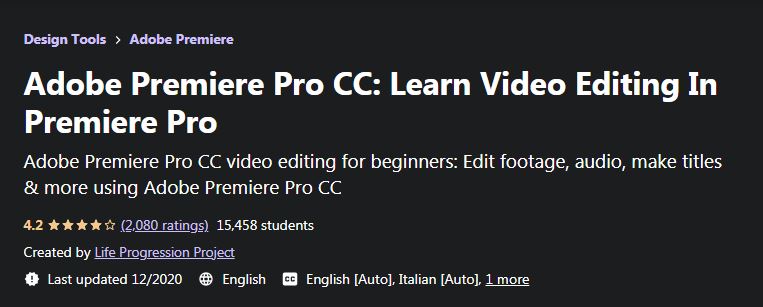 Learn video editing in premiere pro