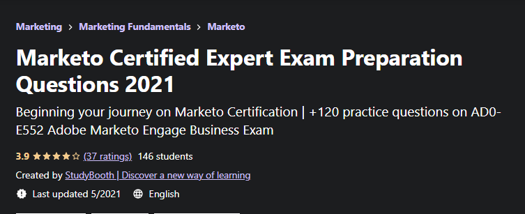 Marketo certified Expert Exam