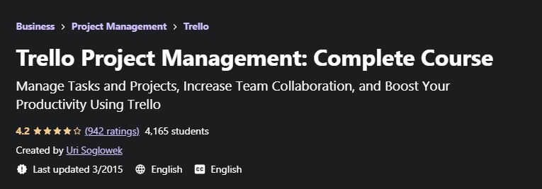 Trello project management