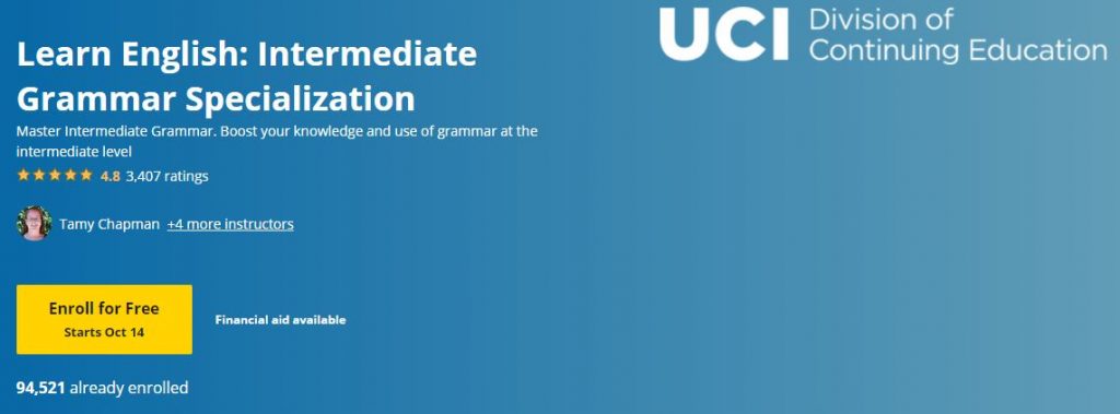 Learn English: Intermediate Grammar Specialization