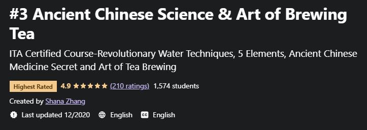 Ancient Chinese Science & Art of Brewing Tea