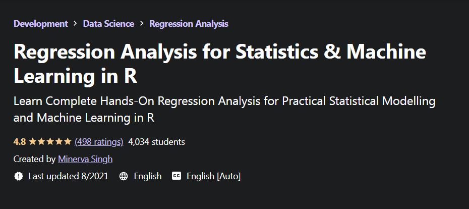 Refression analysis for statistics