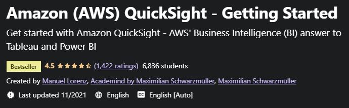 Amazon (AWS) QuickSight - Getting Started