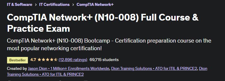 CompTIA Network+ (N10-008) Full Course & Practice Exam